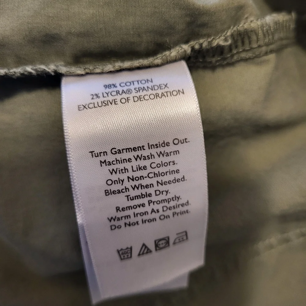 Eddie Bauer Women's XS Military Style Green Lightweight Button Utility Jacket